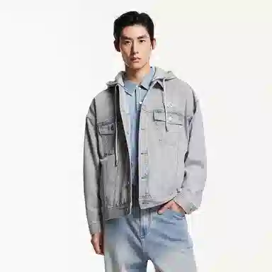 JACK JONES Jacket Light Denim Grey