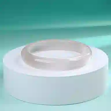 素于 白月光玉镯国潮中式精致古风清冷感素圈温润气质优雅小众叠戴平安镯旗袍汉服通勤时尚简约百搭#幸运配饰 玻璃猫眼 手镯 女款