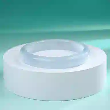 素于 白月光玉镯国潮中式精致古风清冷感素圈温润气质优雅小众叠戴平安镯旗袍汉服通勤时尚简约百搭#幸运配饰 玻璃猫眼 手镯 女款