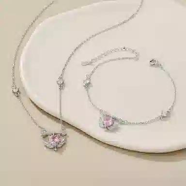 Clarkia Flower 925 Bracelet