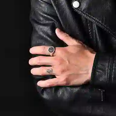 IDEAGEMER Silver Sun Star Ring