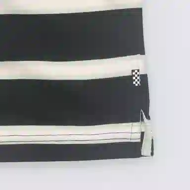 Vans SS22 Colorblock Stripe Polo Shirt Black