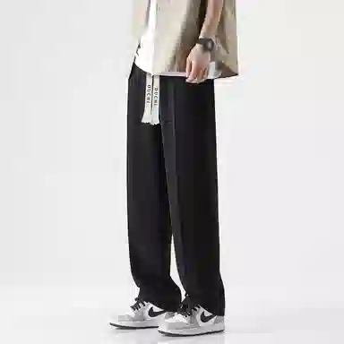 独驰 运动美式复古潮牌宽松直筒休闲裤 男女同款