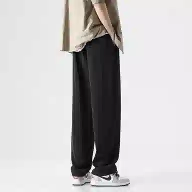 独驰 运动美式复古潮牌宽松直筒休闲裤 男女同款