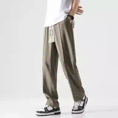 独驰 运动美式复古潮牌宽松直筒休闲裤 男女同款
