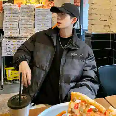 SWAMP AREA Letter Down Jacket White