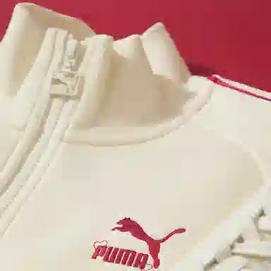 PUMA Track Jacket Off White