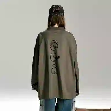 BEASTER x Popeye Polo Shirt Military Green