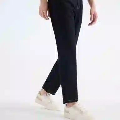 九牧王男裤专家 轻盈舒适透气速干修饰腿型中腰设计牛仔裤 男款 深蓝