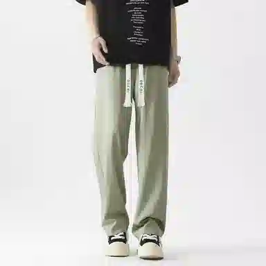 独驰 垂坠感宽松直筒舒适潮流百搭休闲裤 男女同款