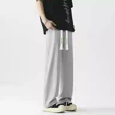 独驰 垂坠感宽松直筒舒适潮流百搭休闲裤 男女同款