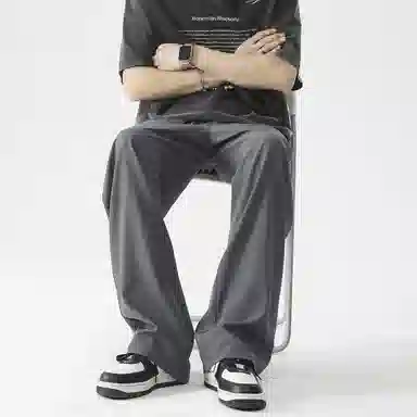 独驰 垂坠感宽松直筒舒适潮流百搭休闲裤 男女同款