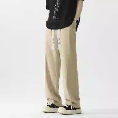 独驰 垂坠感宽松直筒舒适潮流百搭休闲裤 男女同款