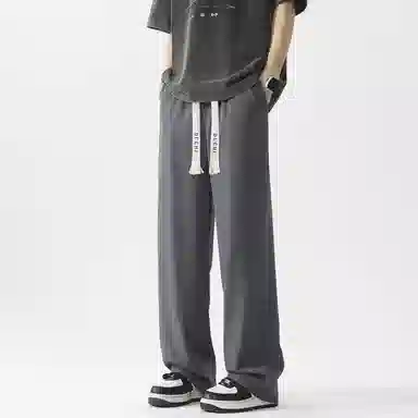 独驰 垂坠感宽松直筒舒适潮流百搭休闲裤 男女同款