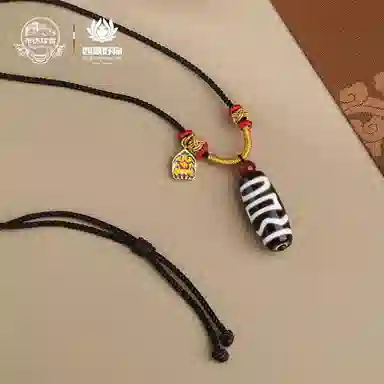 布达拉宫 息增怀天珠#好运 玛瑙 项链 男女同款情侣款
