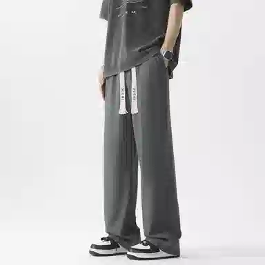 独驰 垂坠感宽松直筒舒适潮流百搭休闲裤 男女同款