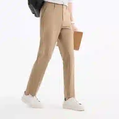 九牧王男裤专家 直筒纯色时尚百搭西装裤 男款