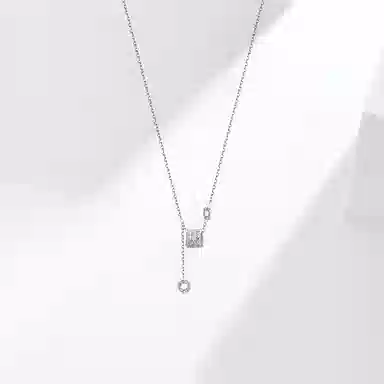 时尚优雅小蛮腰 轻奢小众设计高级感转运珠流苏吊坠锁骨链#好运 锆石 项链 女款