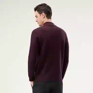 恒源祥 厚款半高领纯羊毛针织毛衣 男款