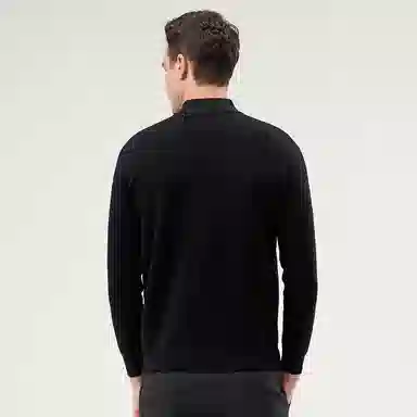 恒源祥 厚款半高领纯羊毛针织毛衣 男款