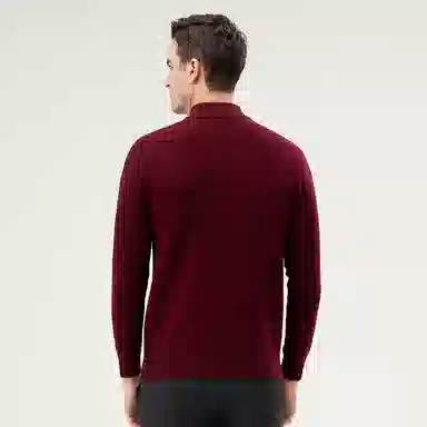 恒源祥 厚款半高领纯羊毛针织毛衣 男款