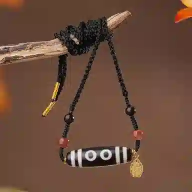 布达拉宫 天珠藏式民族风六字真言五眼天珠#好运 玛瑙 项链 男女同款情侣款