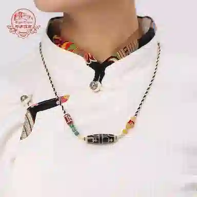 布达拉宫 宝瓶天珠藏式六字真言#好运 玛瑙 项链 男女同款情侣款
