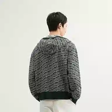 速写 纯色简约日常开襟针织衫 男款