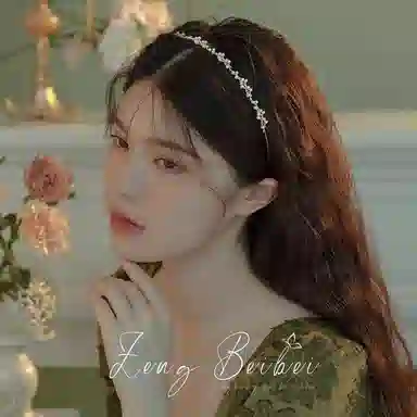 妖娆猫 温柔仙女珍珠头箍 森系百搭头饰 气质法式简约细款外出发饰饰品超仙发卡发夹子 合金 发箍 女款