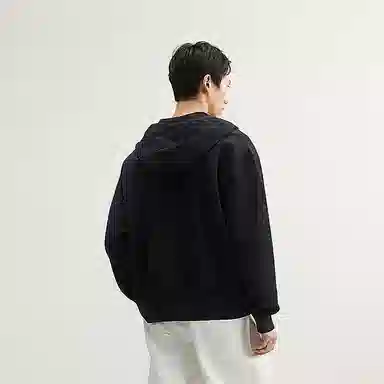 速写 纯色简约日常开襟针织衫 男款