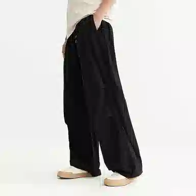 膨胀潮牌 成衣洗水宽松口袋阔腿休闲裤 男女同款