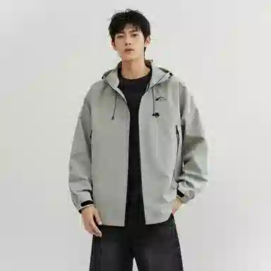 赛琪 运动生活系列 多口袋工装防水防油污登山徒步旅行宽松休闲运动长袖连帽拉链开衫夹克外套 男女同款