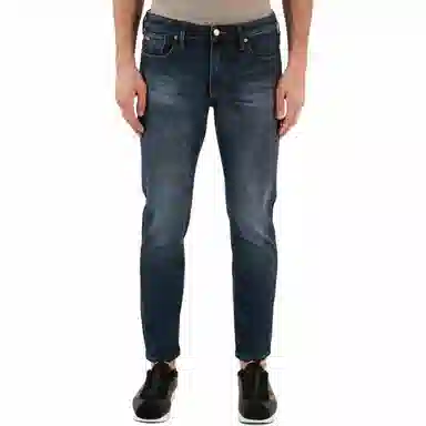 EMPORIO ARMANI J06 Slim-Fit Bleached-Effect Comfort-Denim Jeans