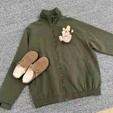 快鱼 简约基础款纯色百搭夹克外套 男女同款