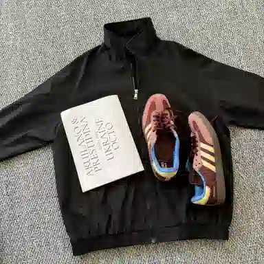 快鱼 简约基础款纯色百搭夹克外套 男女同款