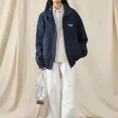 快鱼 简约基础款纯色百搭夹克外套 男女同款