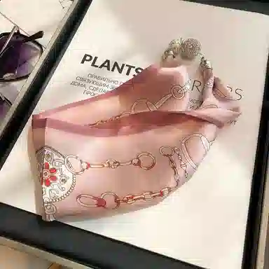 优幽兰 韩版高级感小香风优雅磁吸扣小众精致时尚百搭简约个性气质轻奢春秋护颈小领巾搭衬衫 丝巾 女款