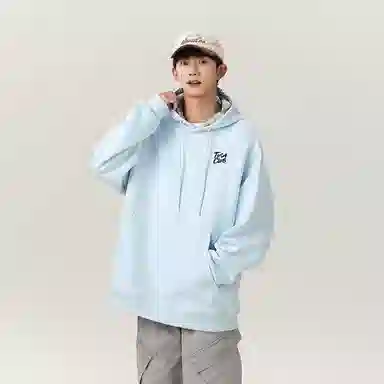 啄木鸟 美式高街复古背面印花休闲宽松卫衣 男女同款 黑色