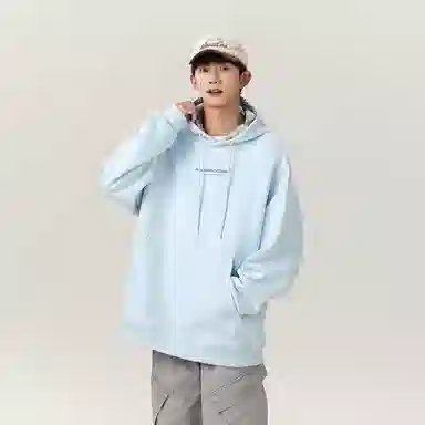 啄木鸟 宽松字母纯色百搭长袖卫衣 男女同款