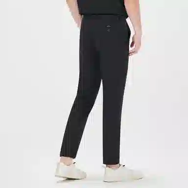 利郎 轻薄纯色中腰修身休闲裤 男款