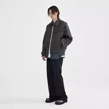 BENMYSHOWER Tie-Dye Baseball Jacket