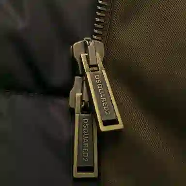 DSQUARED2 FW21 Button Parka Coat Green