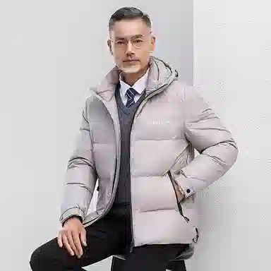 鸭鸭 机能风时尚工装宽松保暖百搭羽绒服 男女同款