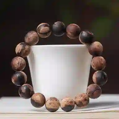 鶄鲤 新中式花斑纹 降真香 手串 男女同款情侣款