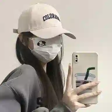 韩版刺绣大头围显脸小 棉 鸭舌帽 男女同款情侣款 多色