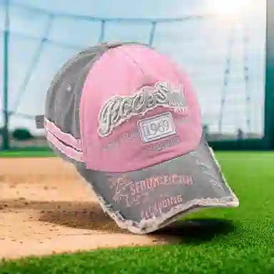 美式复古做旧磨边显脸小韩版深顶大头围宽帽檐 棉 鸭舌帽 男女同款情侣款