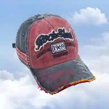 美式复古做旧磨边显脸小韩版深顶大头围宽帽檐 棉 鸭舌帽 男女同款情侣款