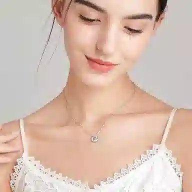 至爱无上 跳动的心 轻奢小众百搭锁骨链 合金 项链 女款