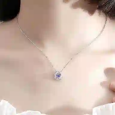 至爱无上 跳动的心 轻奢小众百搭锁骨链 合金 项链 女款