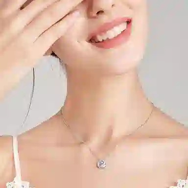 至爱无上 跳动的心 轻奢小众百搭锁骨链 合金 项链 女款